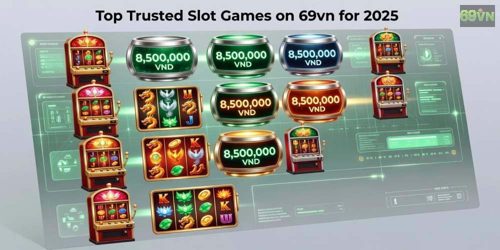Bảng xếp hạng top nổ hũ uy tín 69vn năm 2025 với các tựa game nổi bật và jackpot lớn